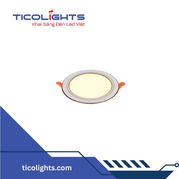 ĐÈN SIÊU MỎNG VIỀN VÀNG TICOLIGHTS TAL6V-6W