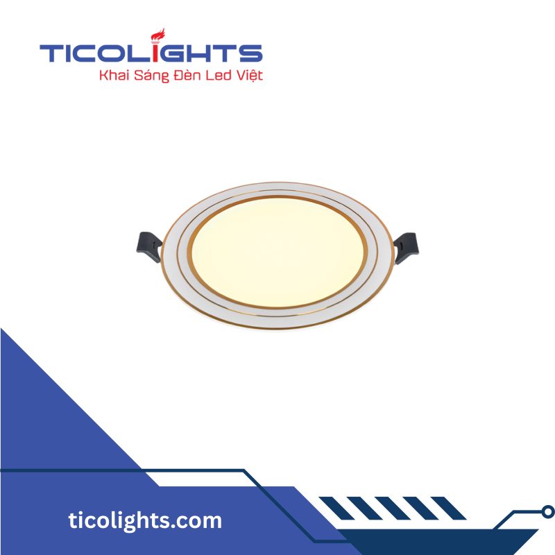 ĐÈN SIÊU MỎNG VIỀN VÀNG TICOLIGHTS TAL12V-12W 2 ĐÈN SIÊU MỎNG VIỀN VÀNG TICOLIGHTS TAL12V-12W