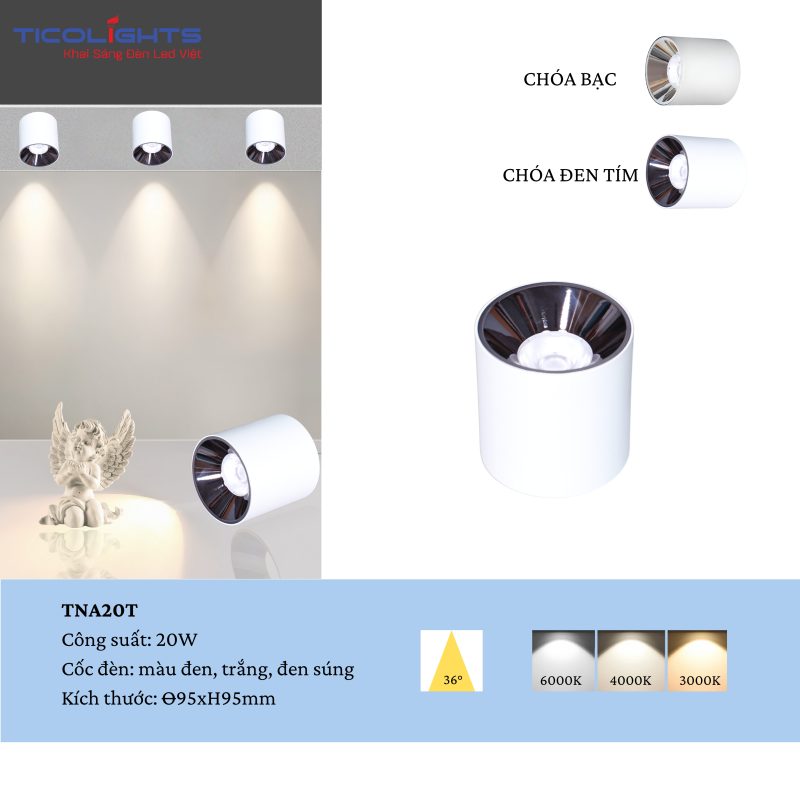 ĐÈN LON NỔI TICOLIGHTS TNA20T-20W 1 ĐÈN LON NỔI TICOLIGHTS TNA20T-20W