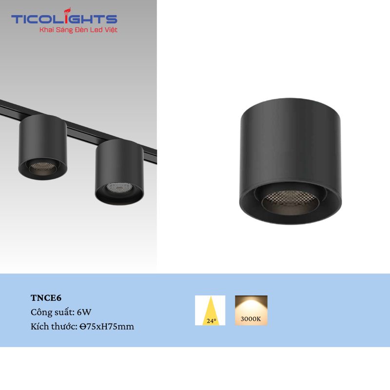 ĐÈN RAY NAM CHÂM TICOLIGHTS TNCE6-6W 1 ĐÈN RAY NAM CHÂM TICOLIGHTS TNCE6-6W
