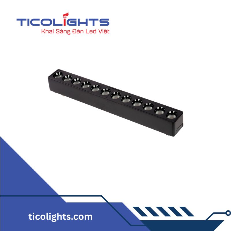 ĐÈN RAY NAM CHÂM TICOLIGHTS TNCA12-12W 1 đèn ray nam châm Ticolights