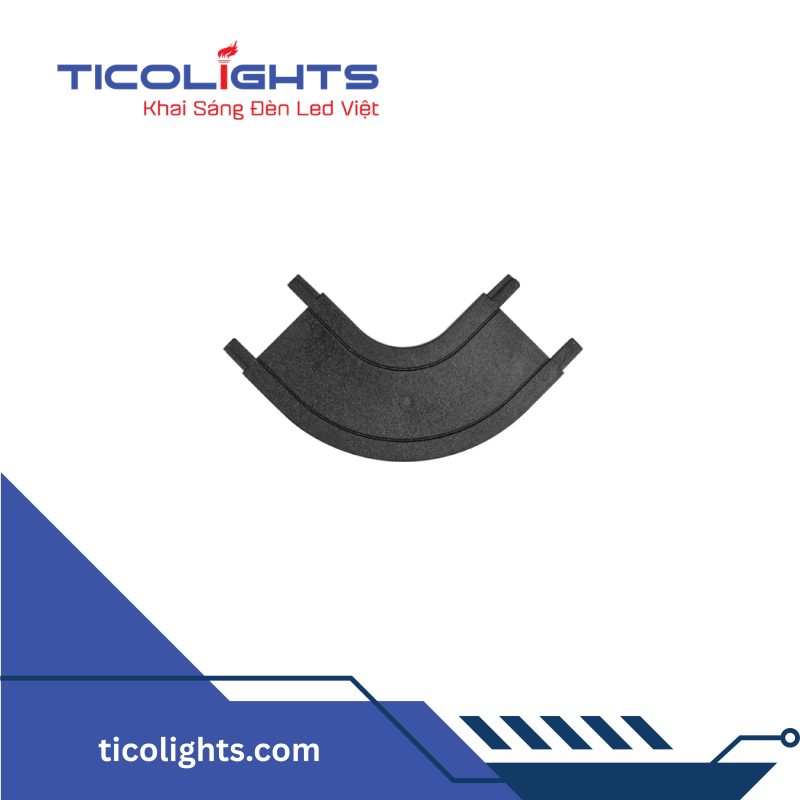 PHỤ KIỆN ĐÈN RAY NAM CHÂM SIÊU MỎNG TICOLIGHTS TNC 2 Nối góc cong Ticolights