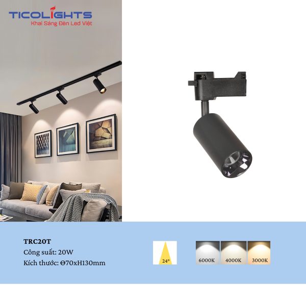 ĐÈN RỌI ĐẾ RAY TICOLIGHTS TRC20D