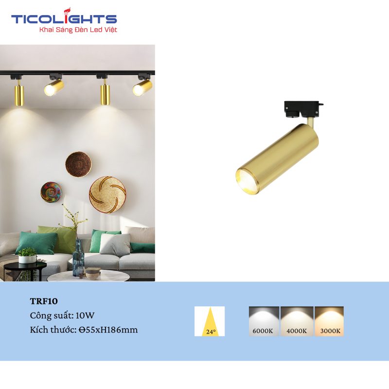 ĐÈN RỌI ĐẾ RAY TICOLIGHTS TRF10 1 ĐÈN RỌI ĐẾ RAY TICOLIGHTS TRF10