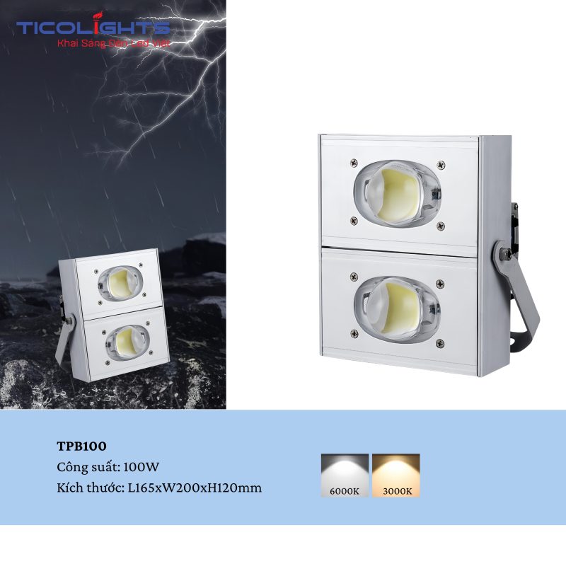 ĐÈN PHA LED TICOLIGHTS TPB100 1 ĐÈN PHA LED TICOLIGHTS TPB100