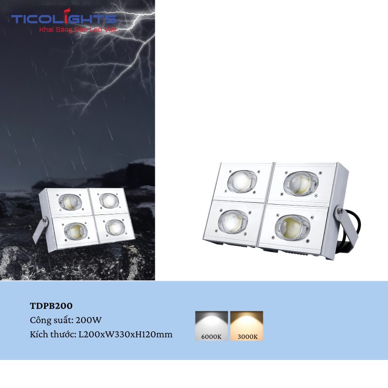 ĐÈN PHA LED TICOLIGHTS TPB200 1 ĐÈN PHA LED TICOLIGHTS TPB200