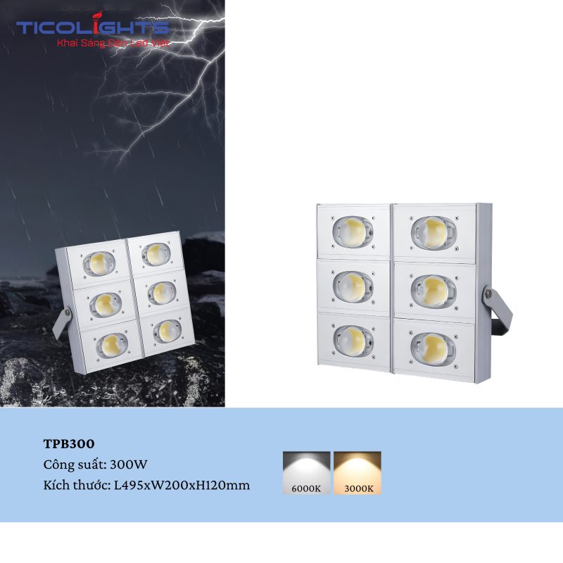 ĐÈN PHA LED TICOLIGHTS TPB300 1 ĐÈN PHA LED TICOLIGHTS TPB300