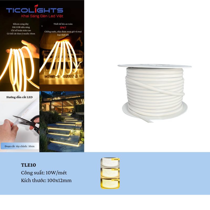 LED DÂY TICOLIGHTS TLB220-288 NEON 1 LED DÂY TICOLIGHTS 220V TLD10