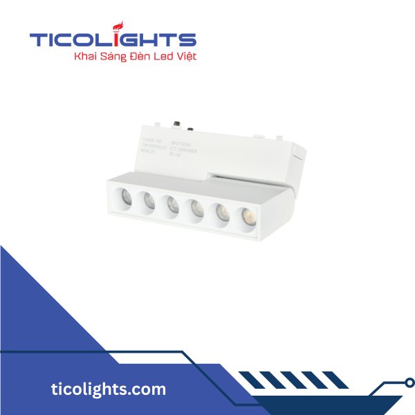 ĐÈN TIÊU ĐIỂM GẬP NAM CHÂM TRẮNG TICOLIGHTS TNCK10T